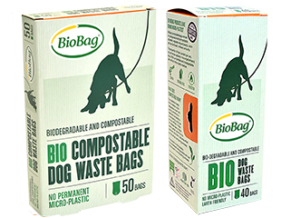 Komposterbare og bionedbrydelige hundeposer.